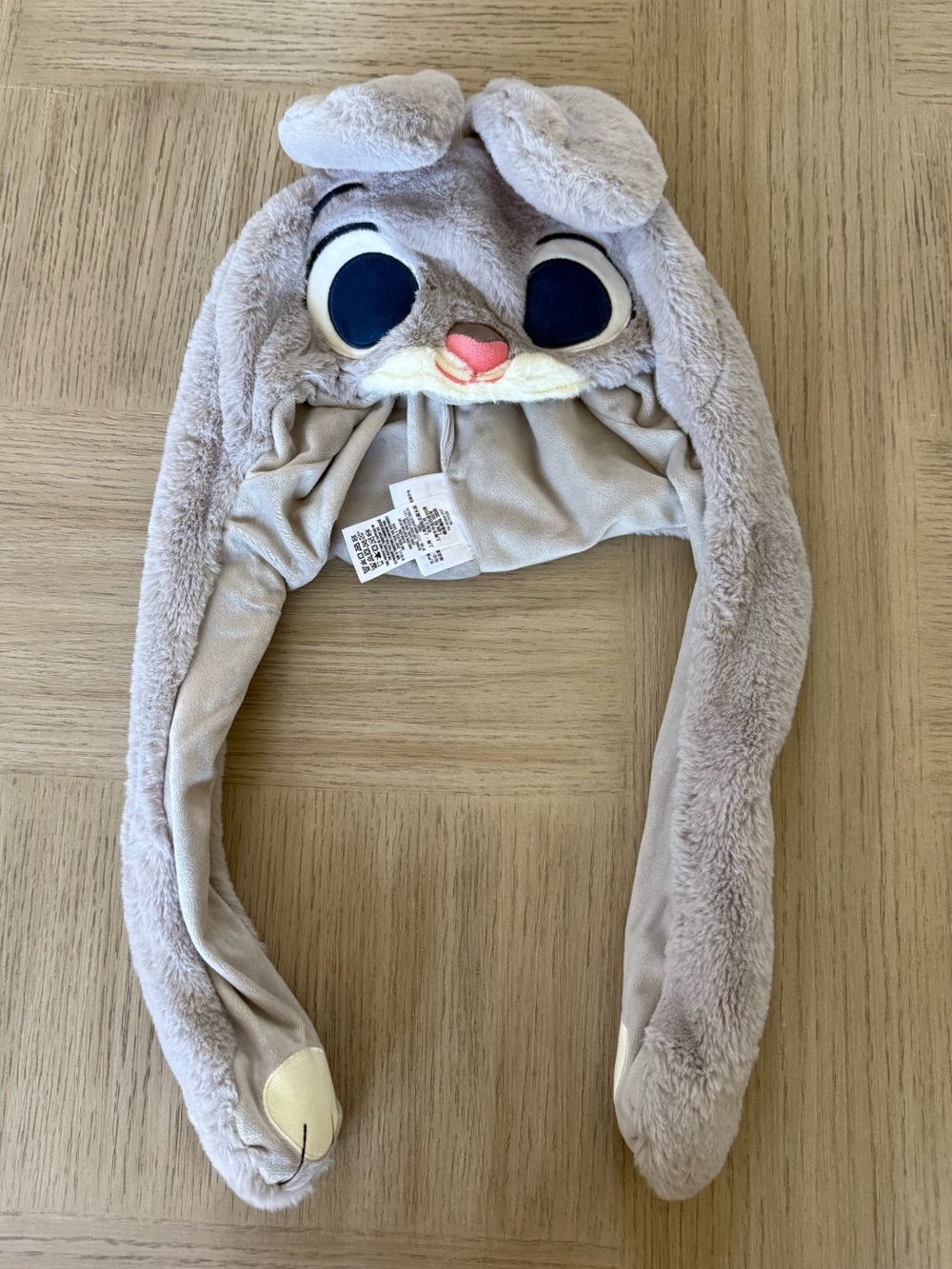 Shanghai Disneyland Zootopia Land Judy Hopps Plushy Hat with Moving Ear EUC